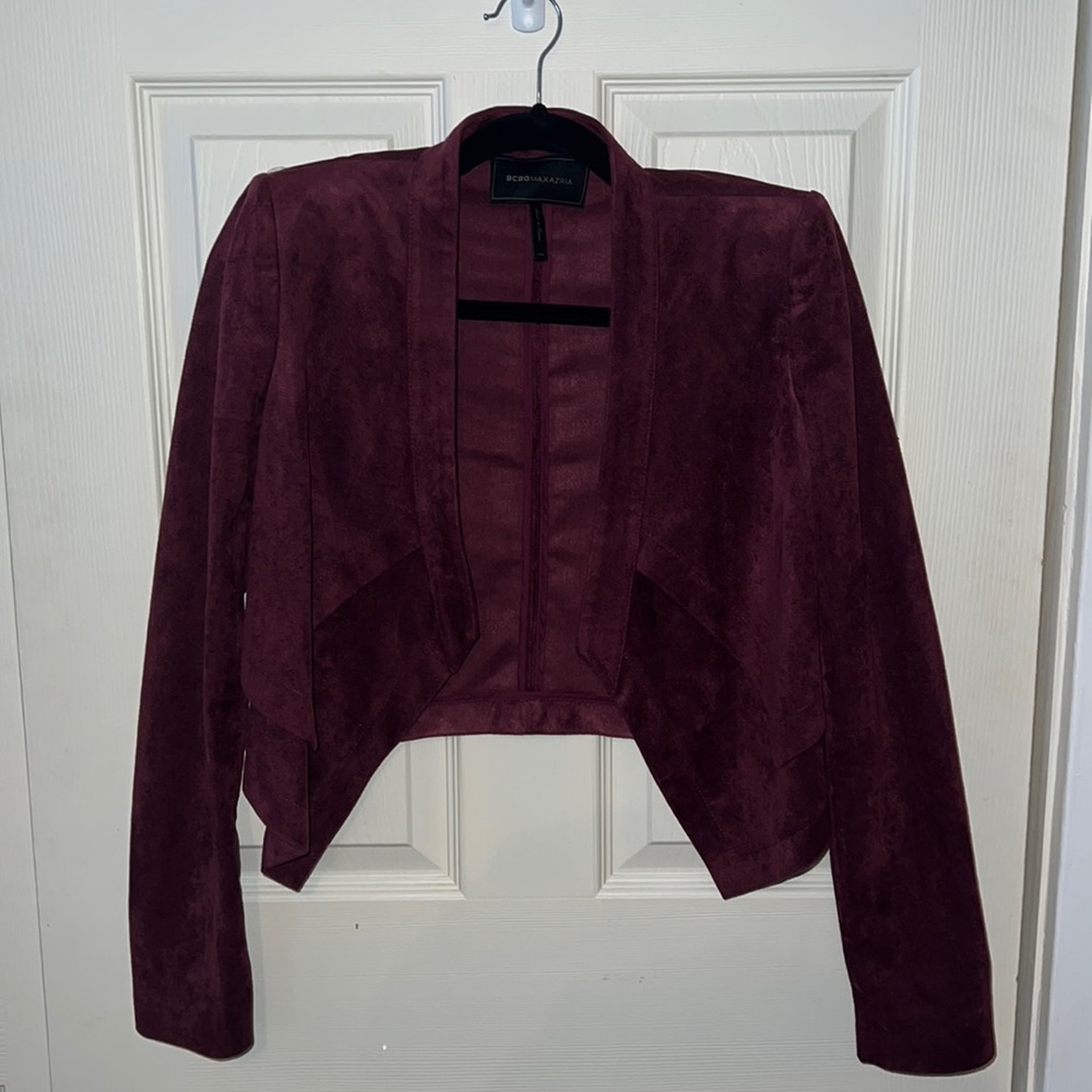 BCBG Maxazria Faux Suede Jacket